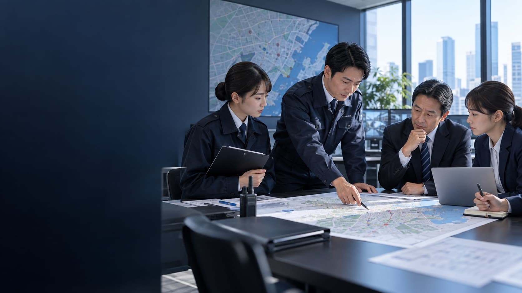 全国の警備会社情報を確認するイメージ