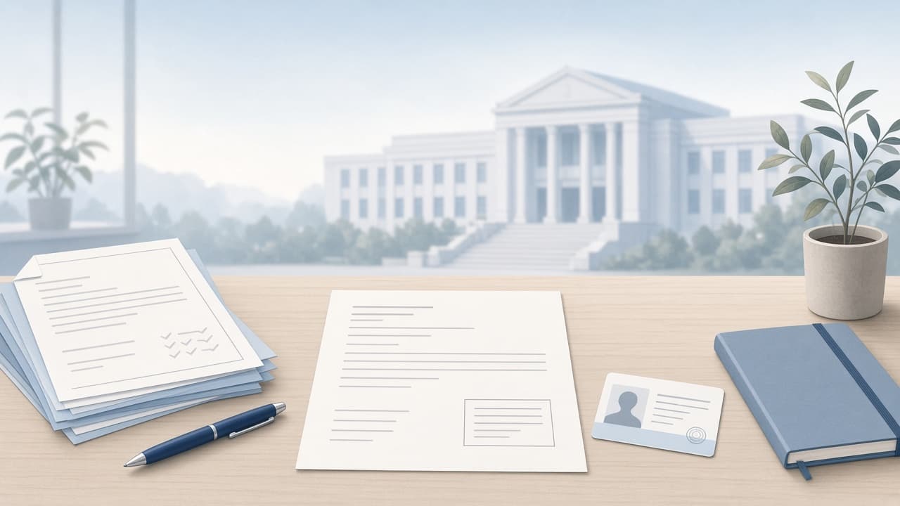 資格申請書類と資格者証をイメージした画像